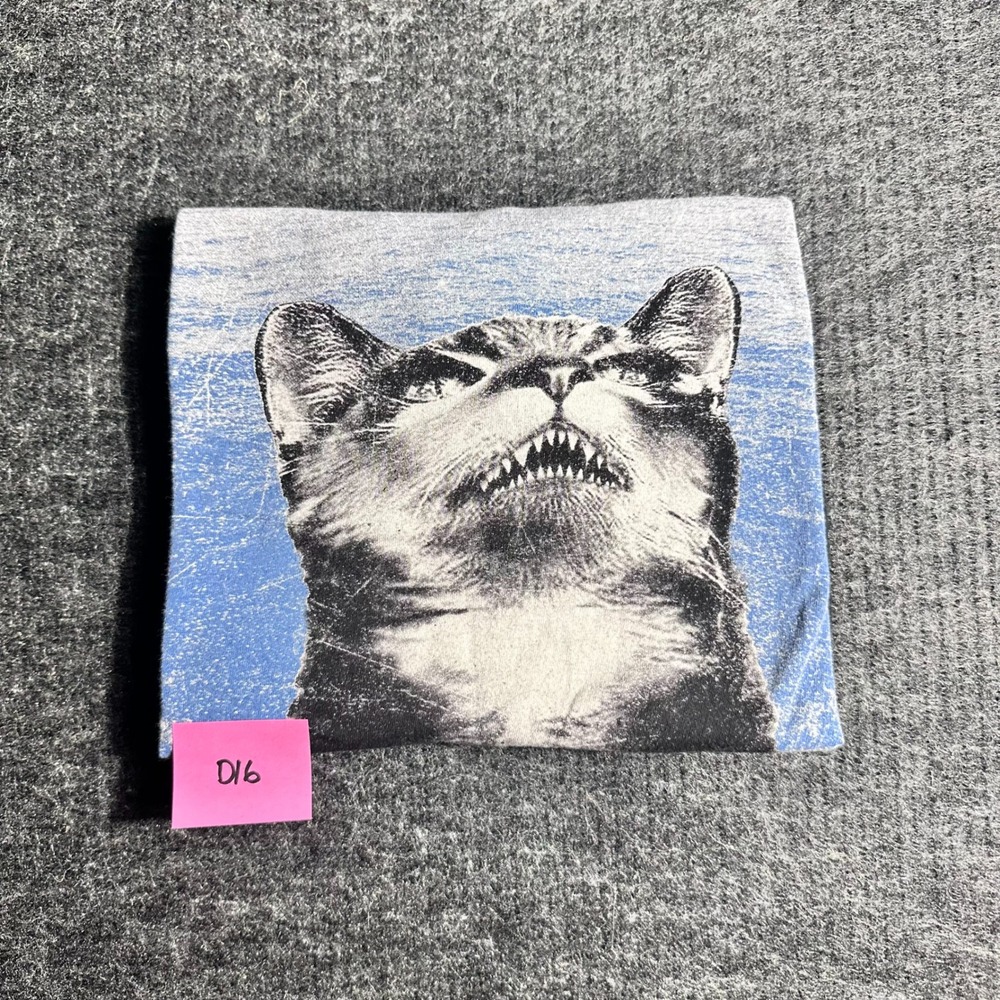 Riot Society Paws Cat Movie Parody Graphic T-Shirt Black Mens Size Medium D16